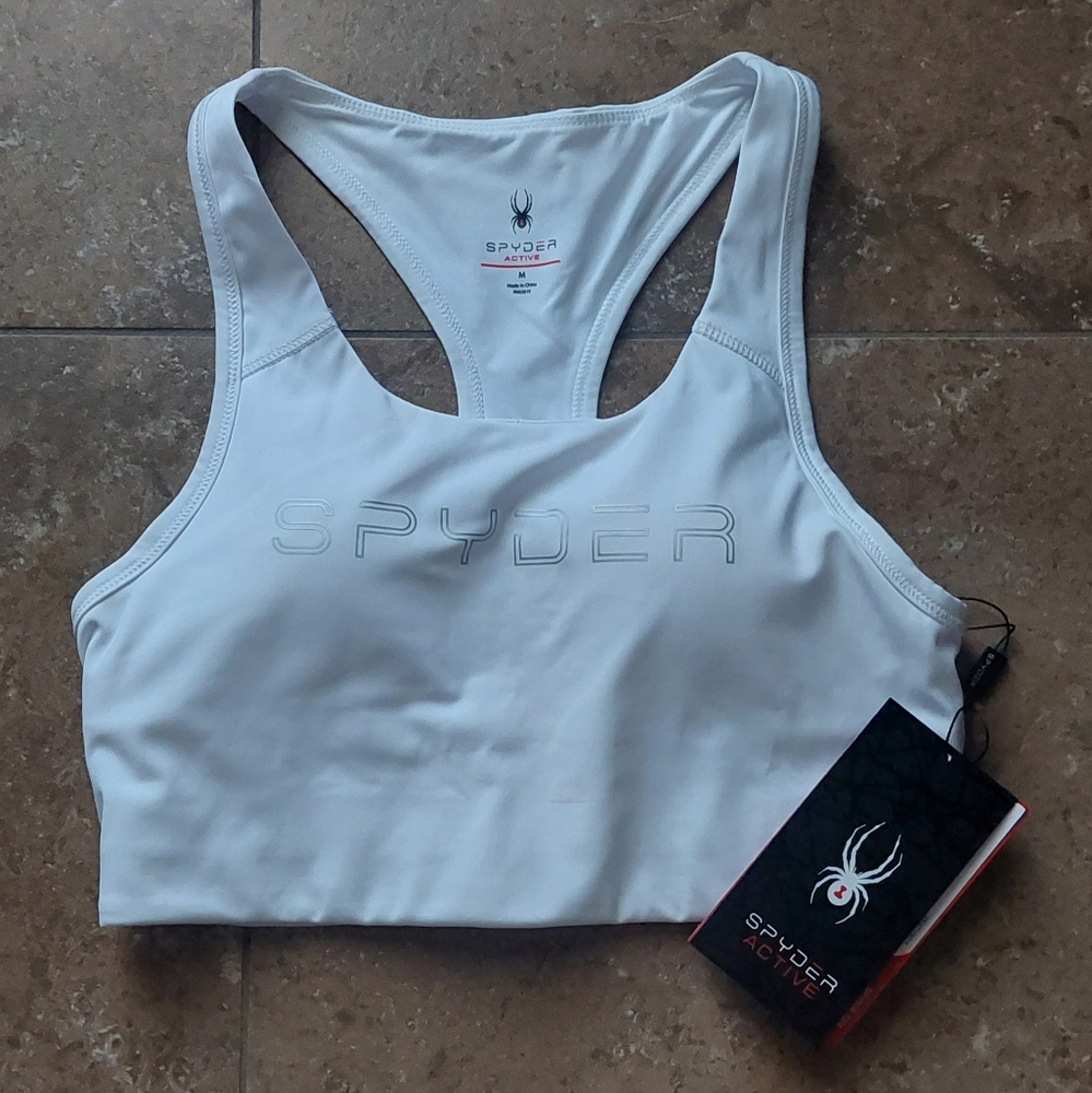 SPYDER WOMEN’S WHITE SPORTS BRA